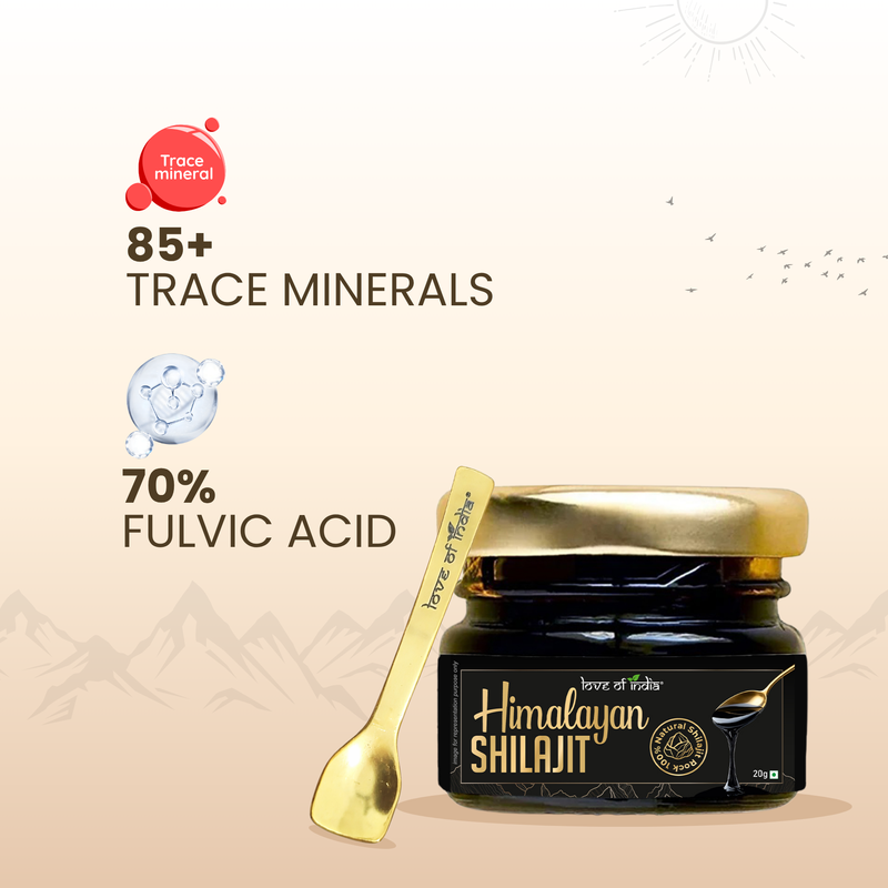 Pure Himalayan Shilajit Resin | Rich in Fulvic Acid & 85+ Minerals | 20g