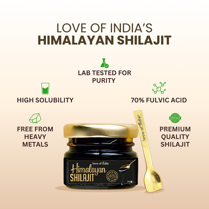 Pure Himalayan Shilajit Resin | Rich in Fulvic Acid & 85+ Minerals | 20g