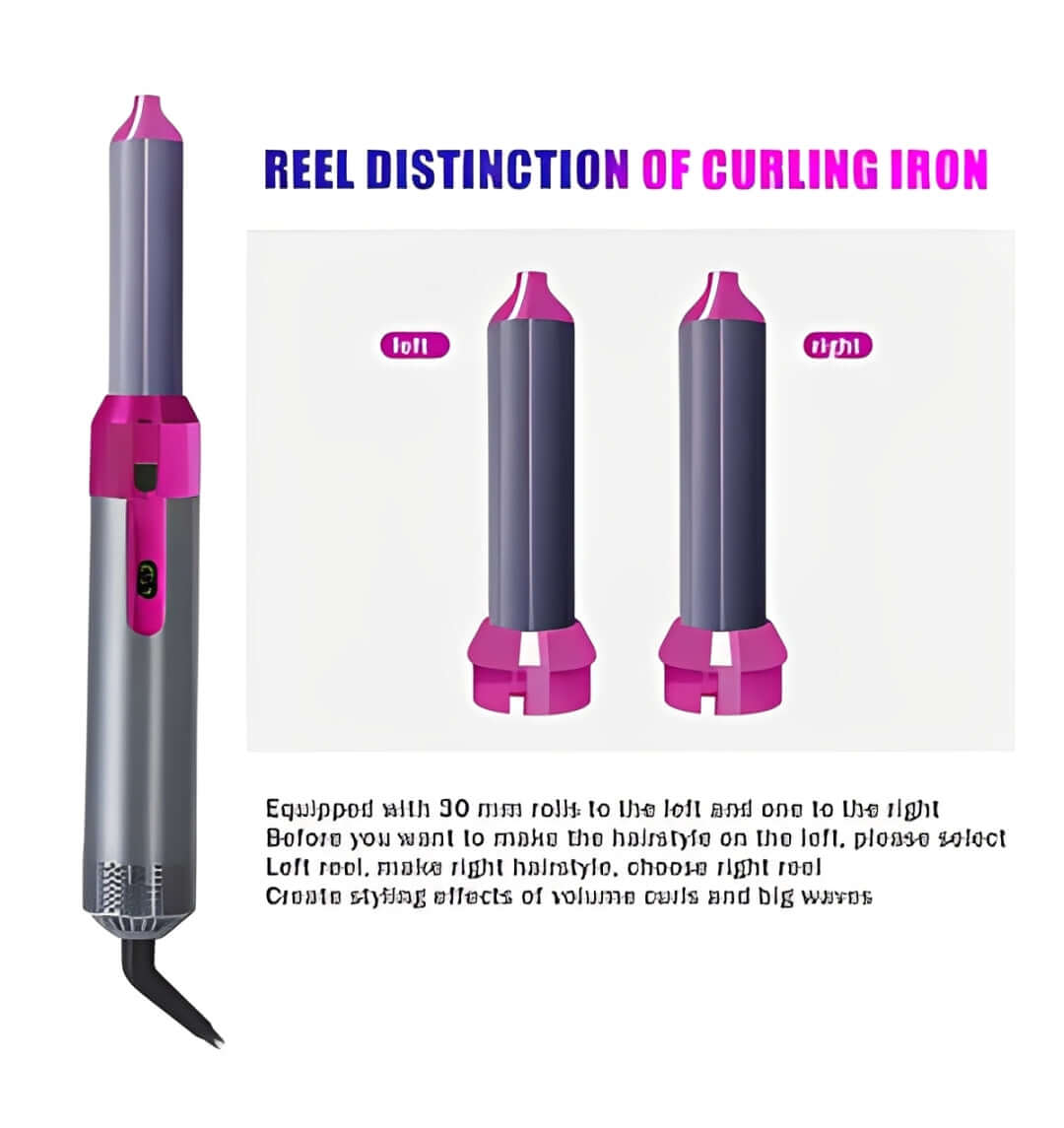 Hot Air Brush 5-in-1 – Hair Dryer & Styler for Smooth Salon Hair